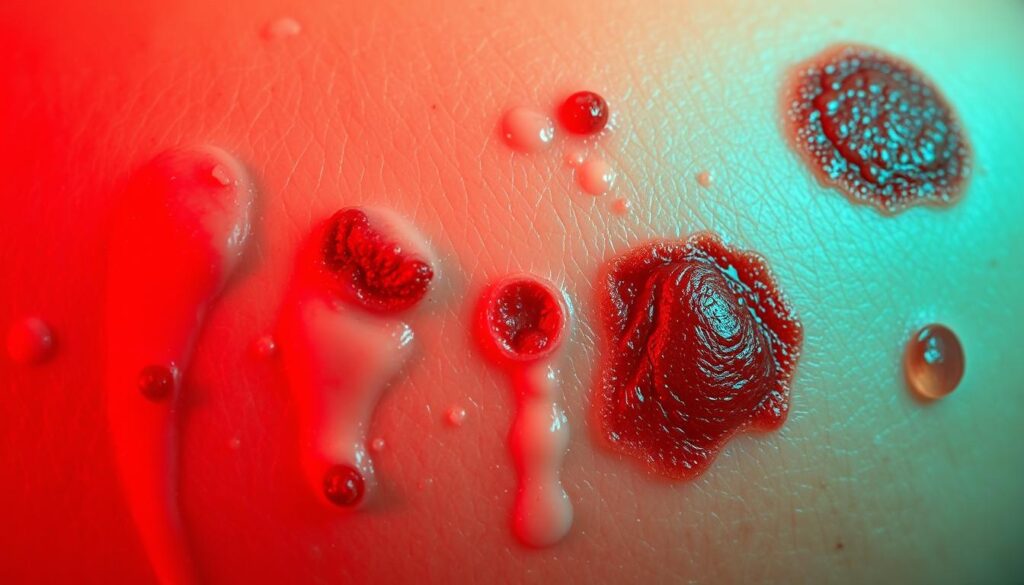 different types of scars treated with red light therapy