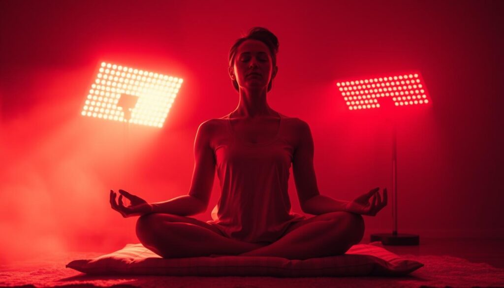 red light therapy meditation