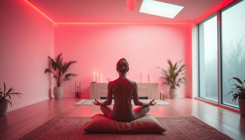 red light therapy science and meditation for skin wellness